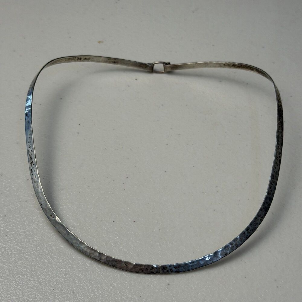 Vintage Mexico 925 Hammered Torque